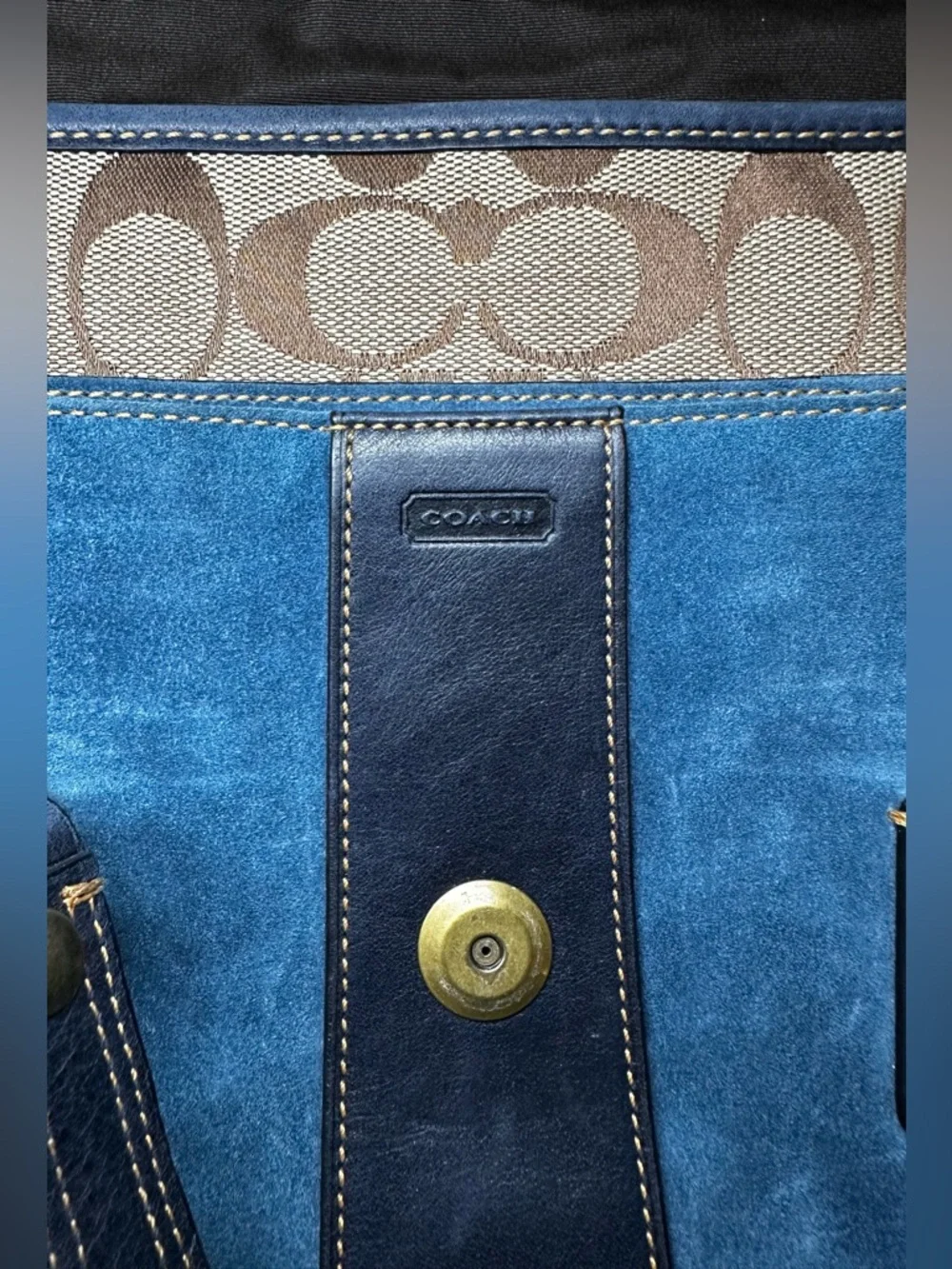 COACH 2004 Fall Special Edition Denim Suede Bag